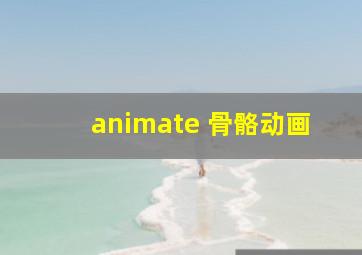 animate 骨骼动画